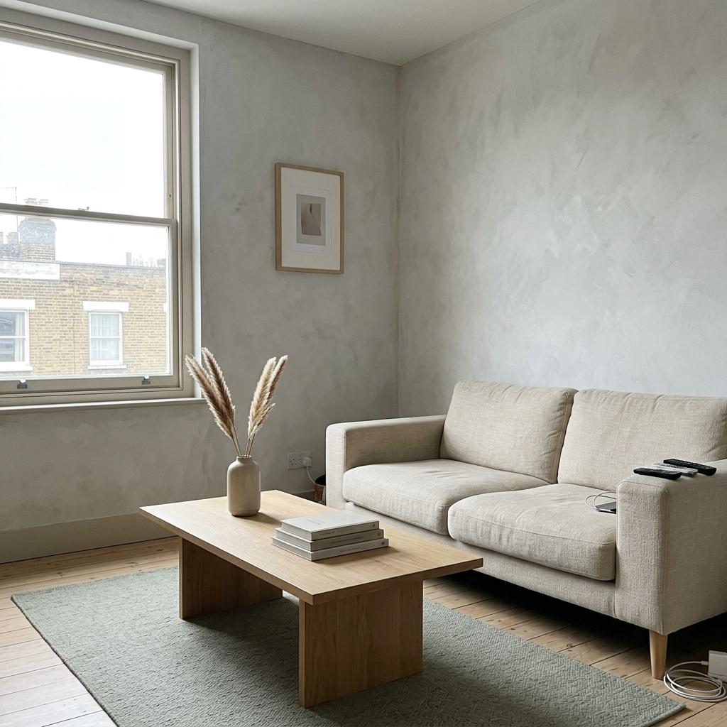 Transforming A Small Apartment Into A Simple Japandi Living Room