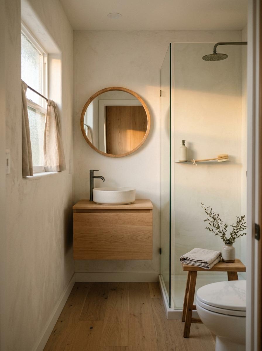 Transforming A Small Space Into A Japandi Guest Bathroom