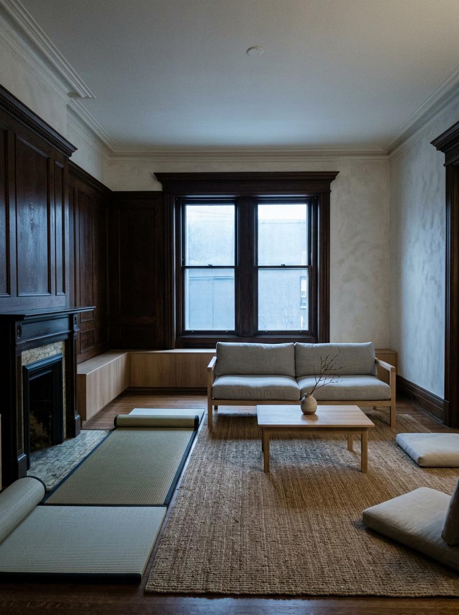 Transforming A Traditional Space Into A Japandi Living Room Oasis