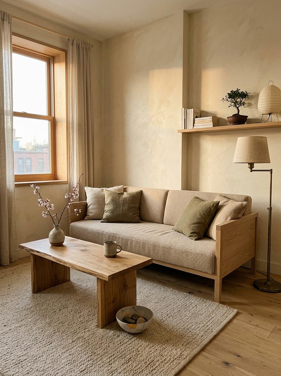 Transforming Compact Areas Into A Modern Japandi Living Room