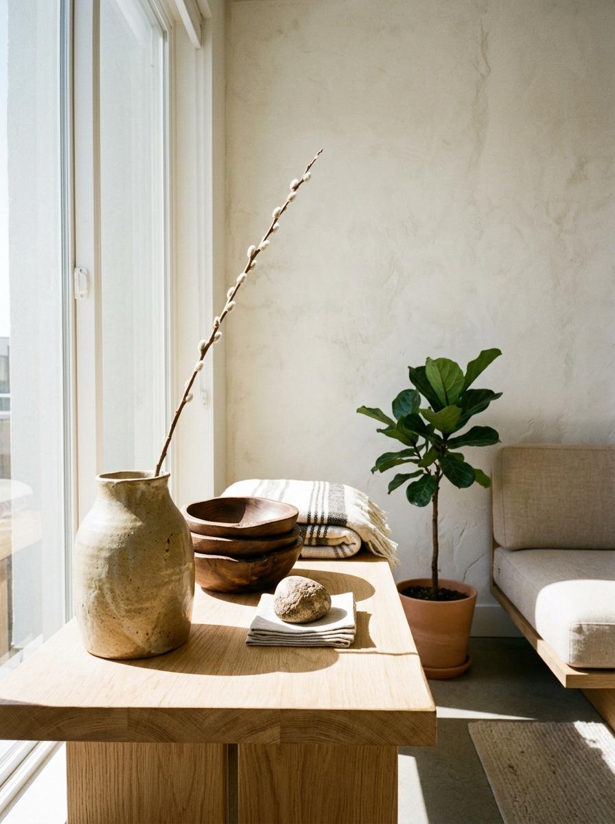 Unique Decor Pieces For A Stylish Modern Japandi Living Room