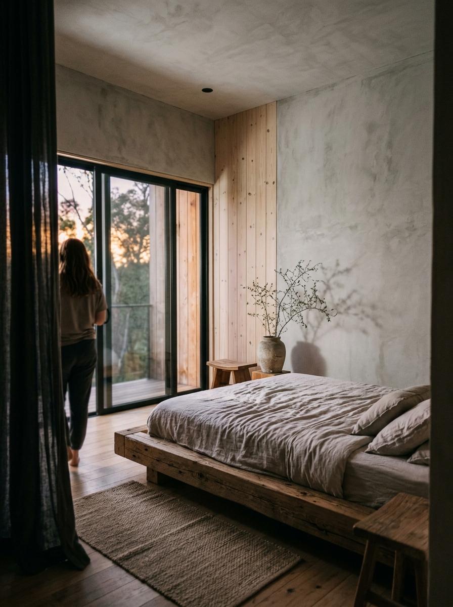 Unveiling A Sleek And Warm Japandi Bedroom Design