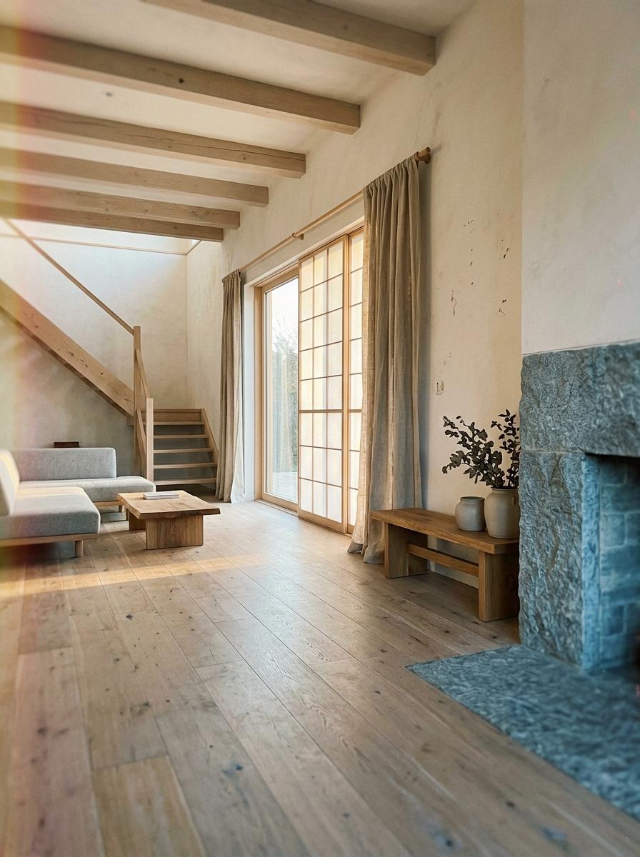Unveiling The Textures Of A Luxurious Japandi Style House