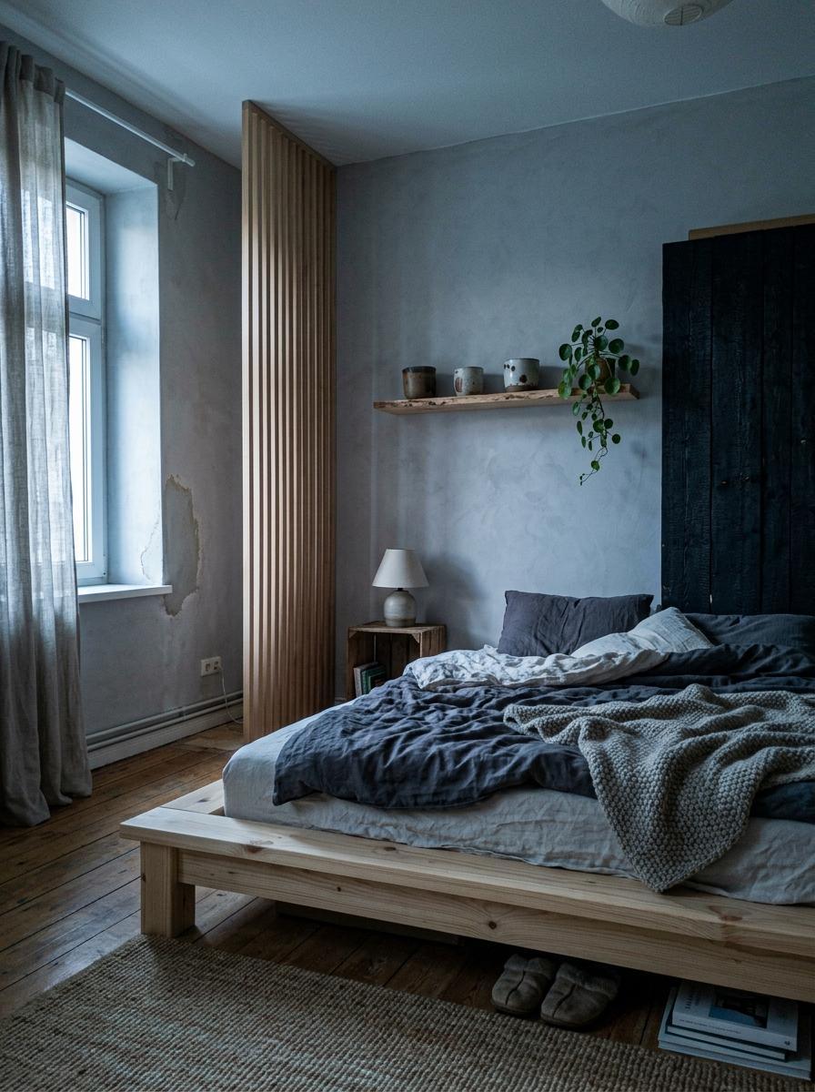 Urban Bedroom Retreat With Japandi Style Focus