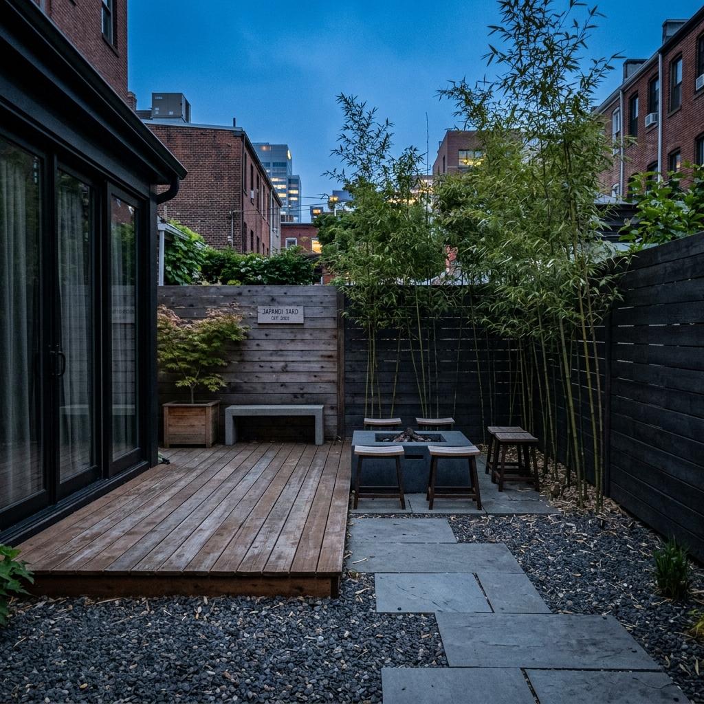 Urban Escape: A Modern Japandi Backyard Transformation