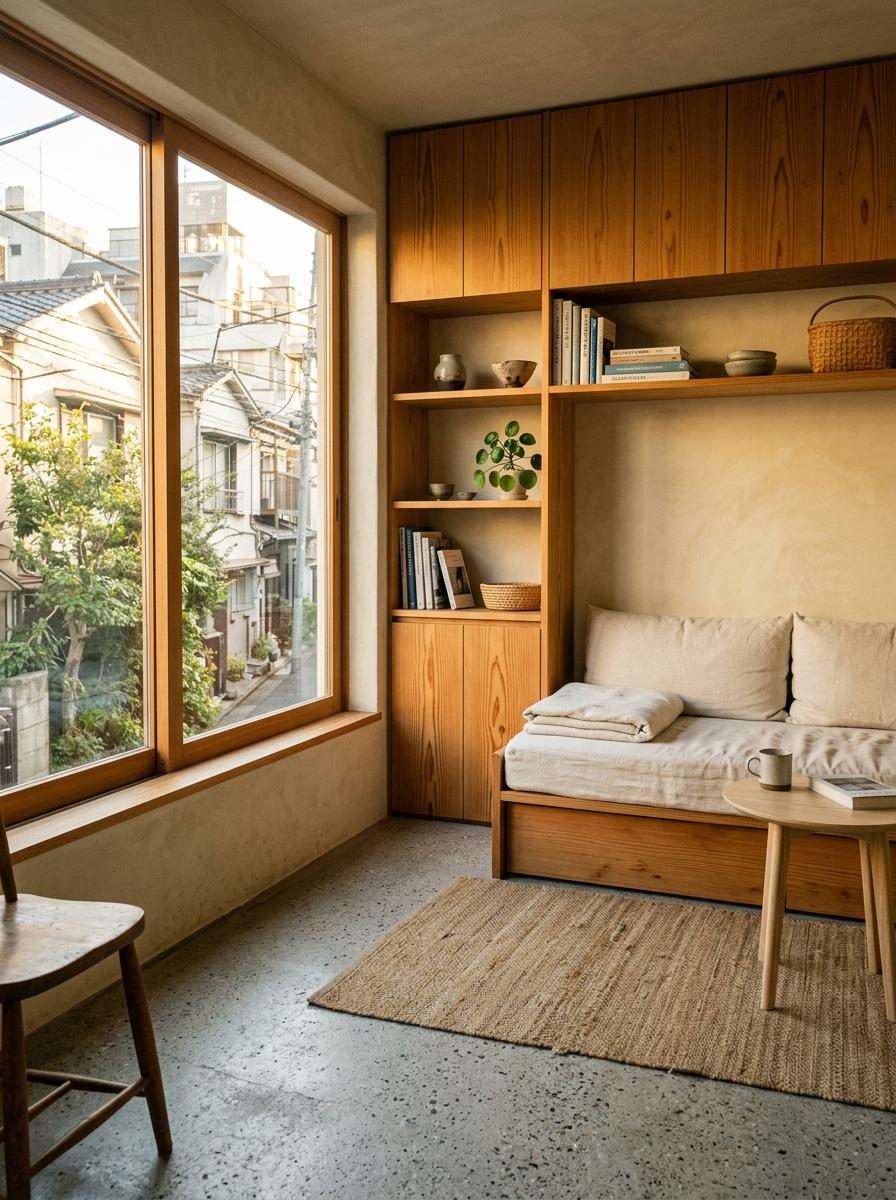 Urban Living Redefined Within A Small Japandi Style House
