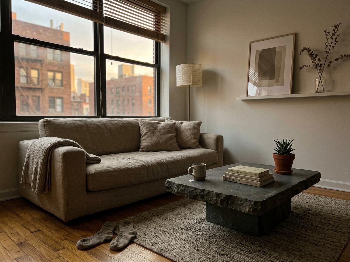 Urban Refuge A Peaceful Zen Japandi Living Room Design