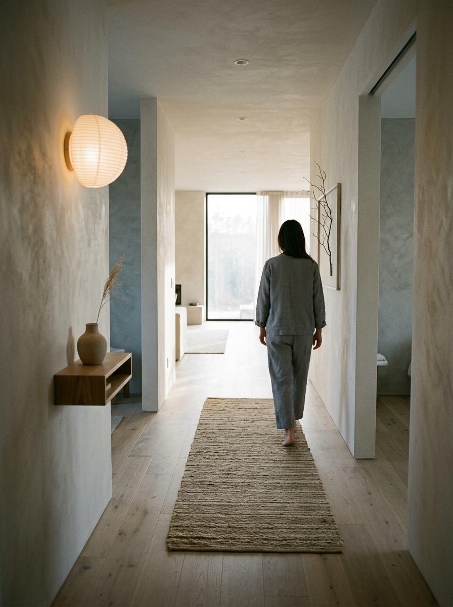 Walk Through A Minimalist Home With Japandi Lighting