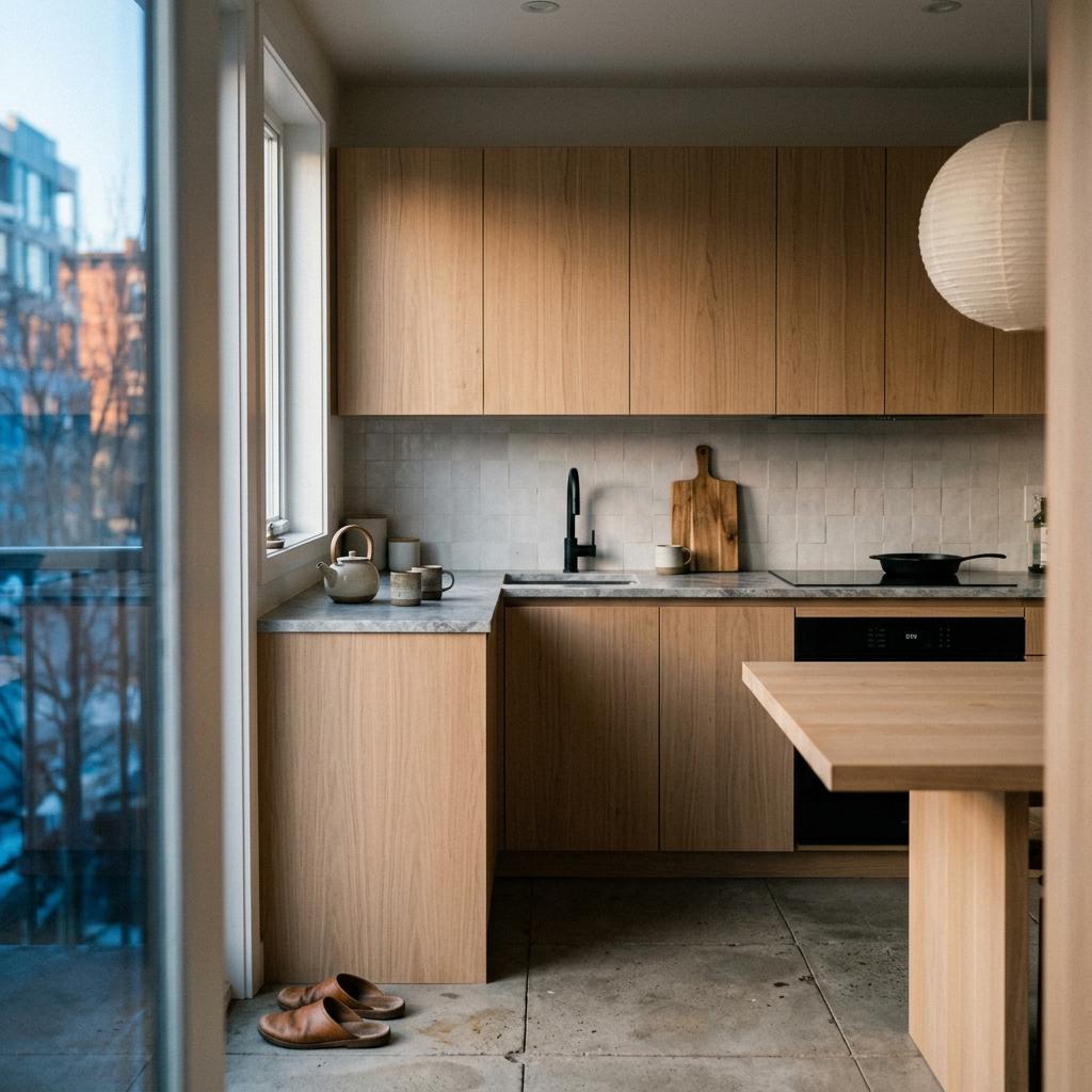 Walk Through A Refreshed Home With Modern Japandi Kitchen Style