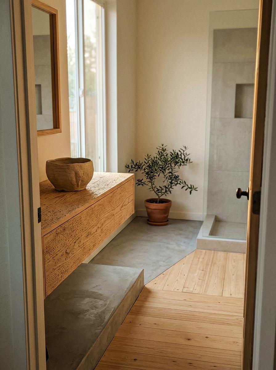 Walk Through A Refreshed Home With Simple Japandi Bathroom Style