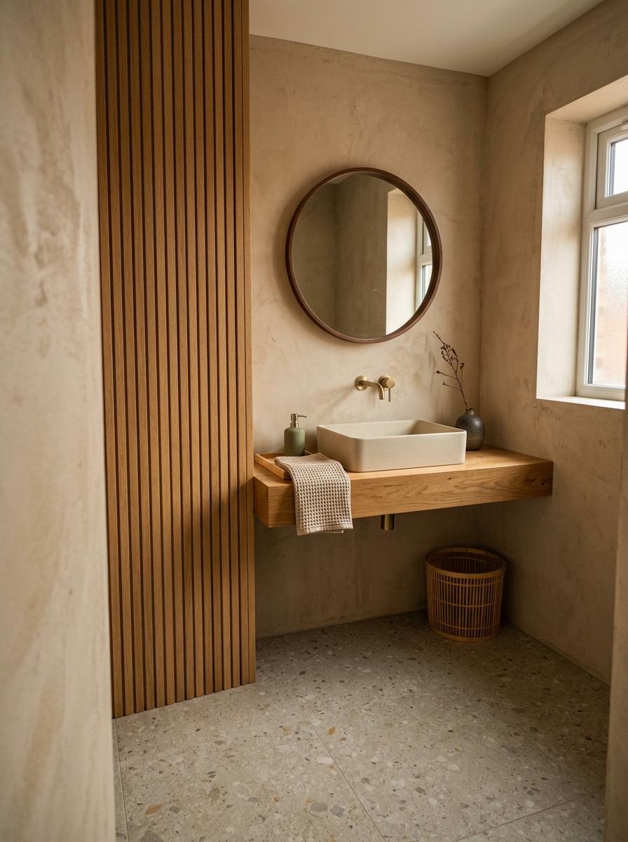 Walk Through A Refreshed Washroom With Touch Of Japandi Style