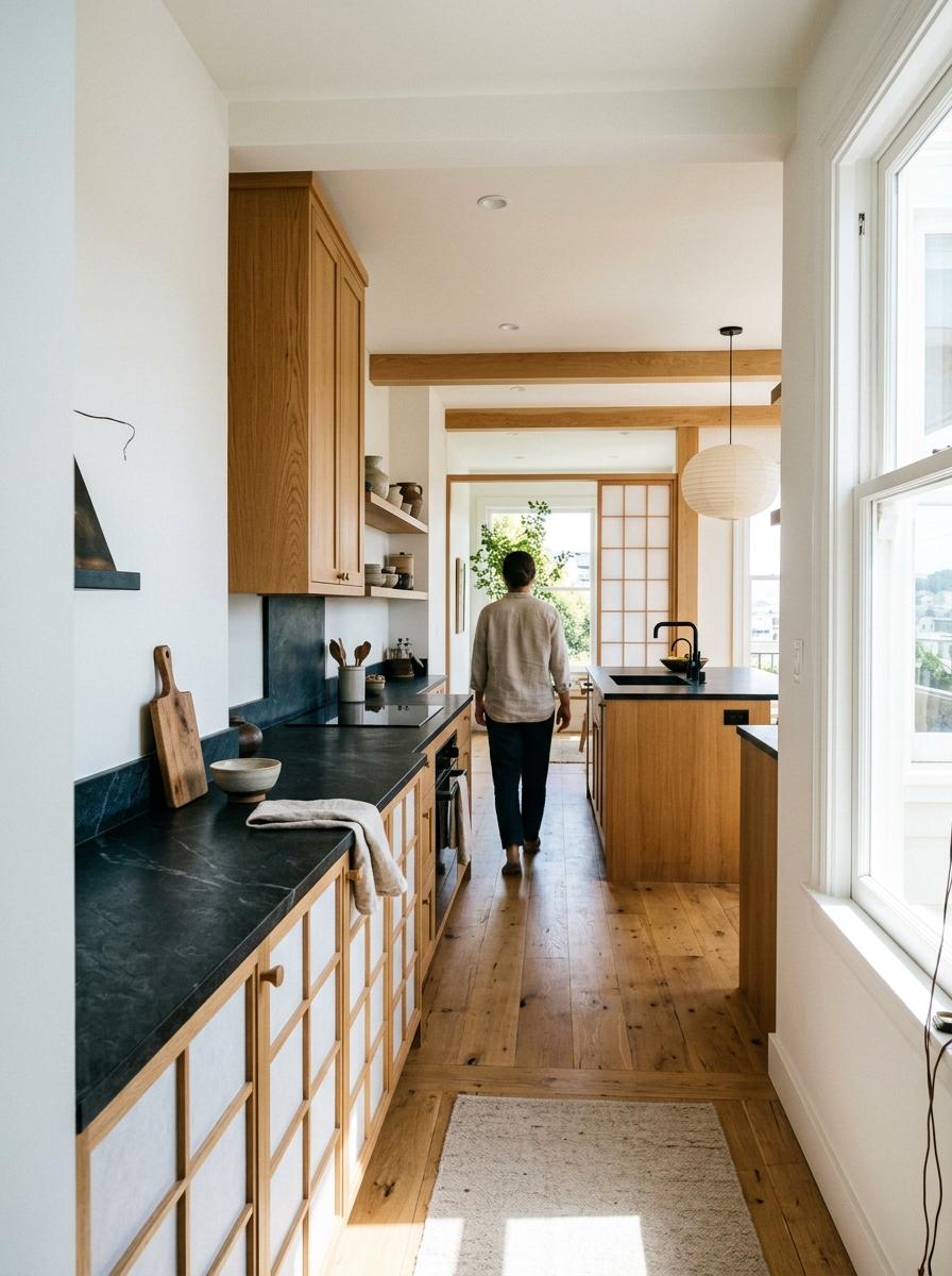 Walk Through An Elegant Japandi Kitchen Remodel
