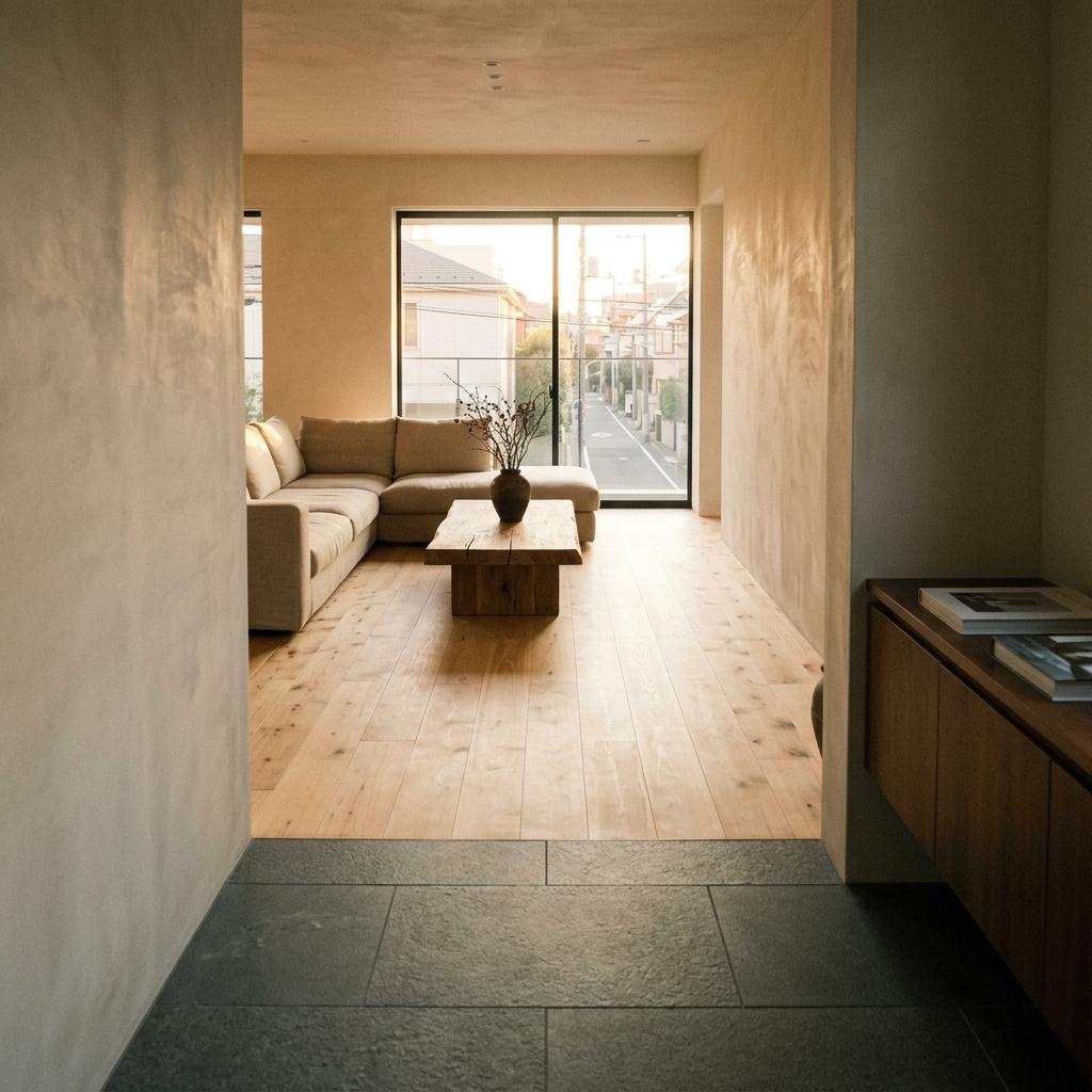 Walk Through An Opulent Residence With Luxury Japandi Living Room Details