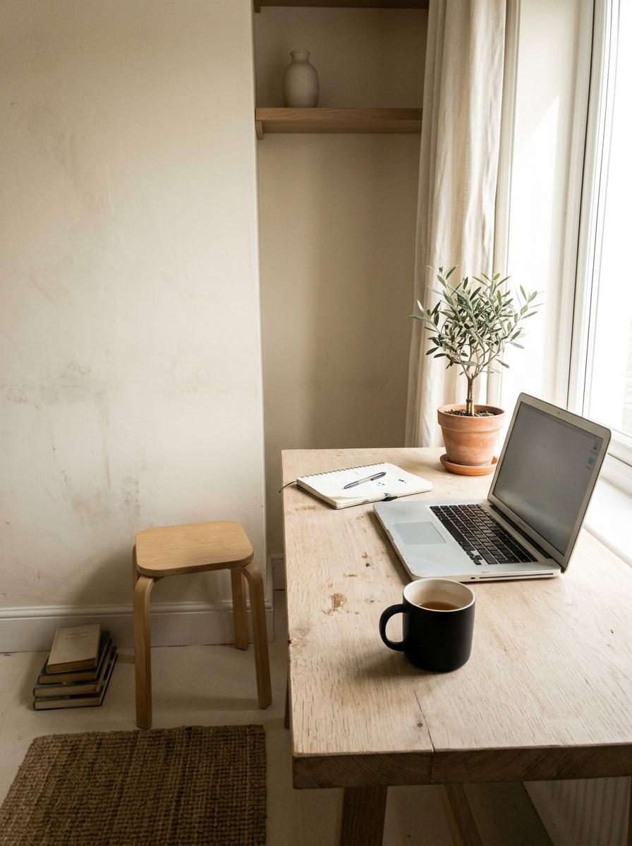 Warm Minimalism And The Perfect Japandi Office Palette