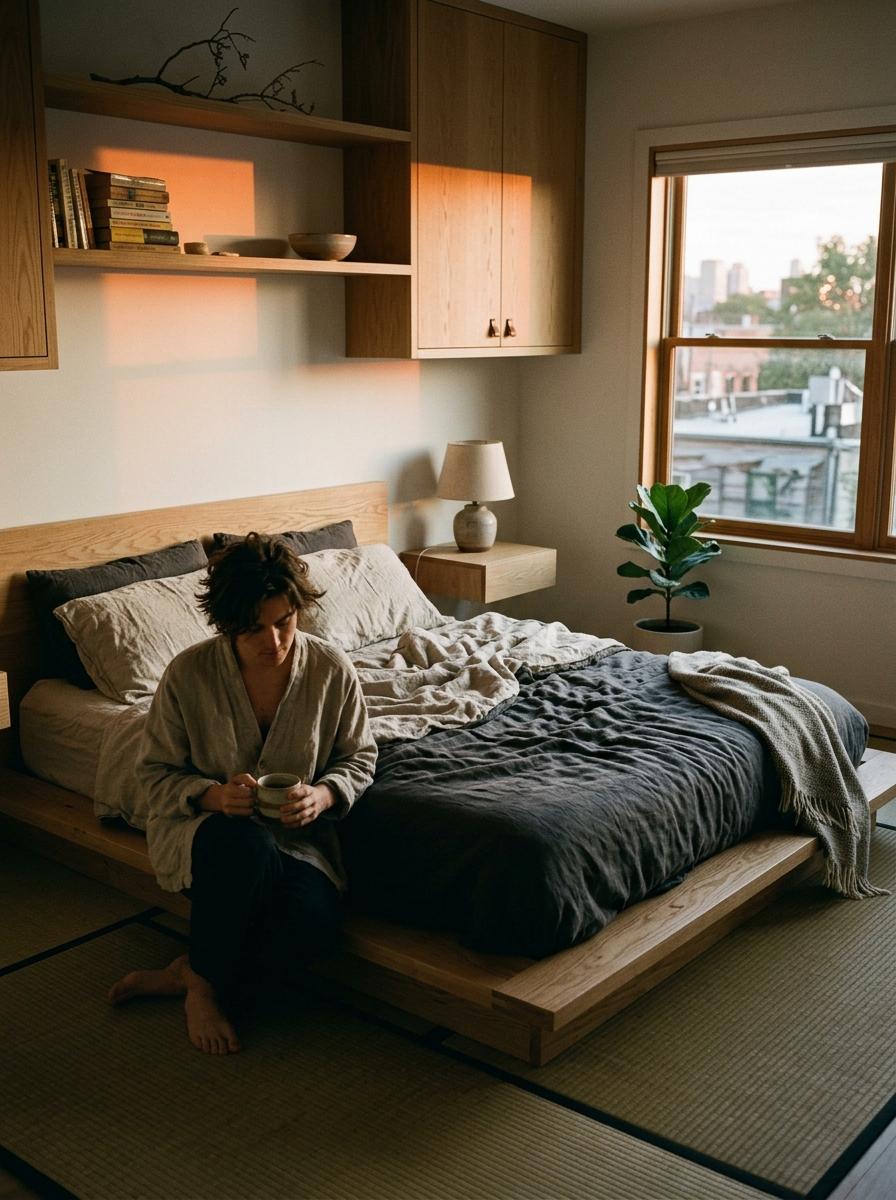 Warm Minimalism Redefines The Modern Japandi Bedroom Experience