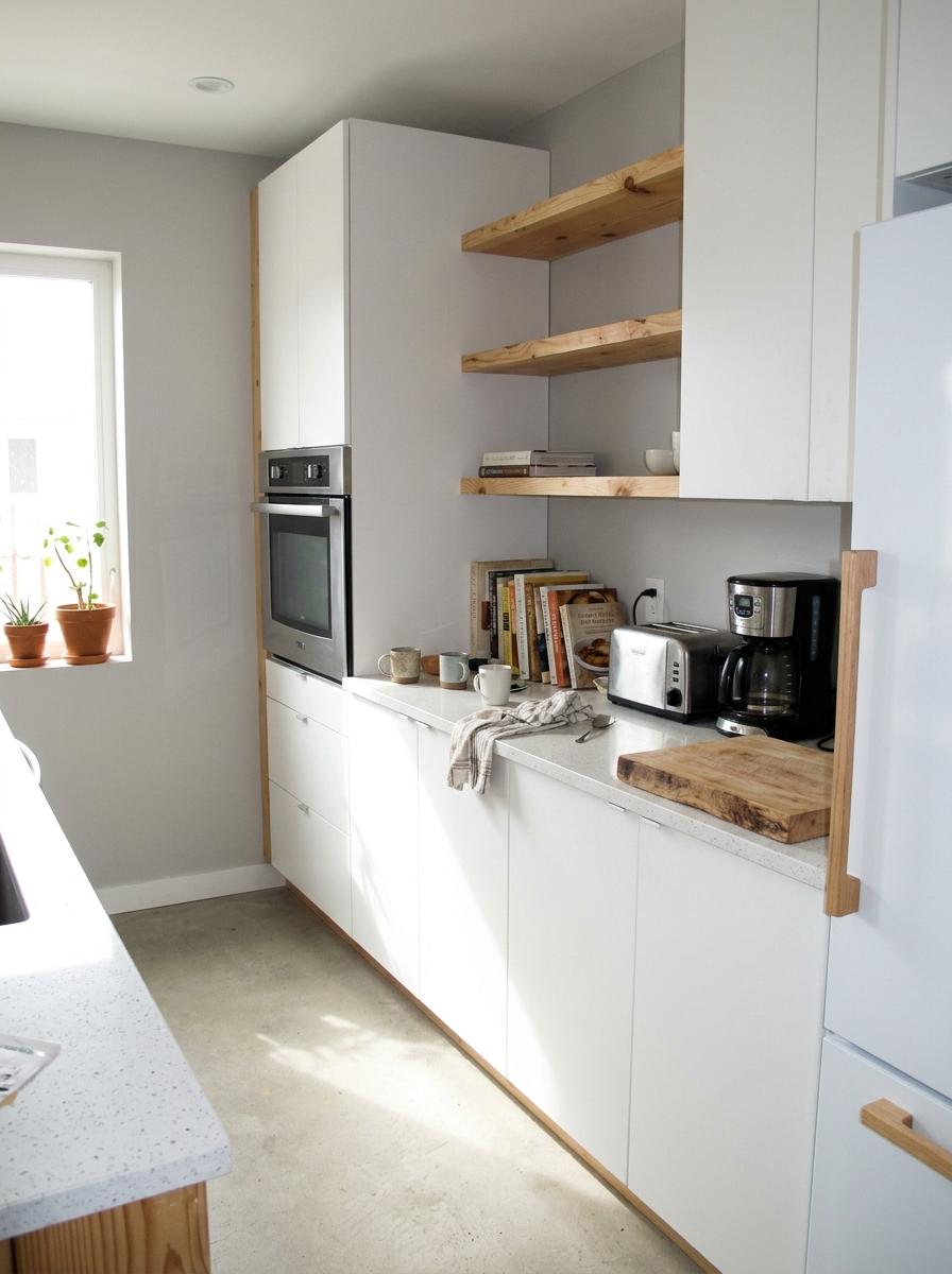 Warm Wood Accents In A Neutral Japandi Kitchen