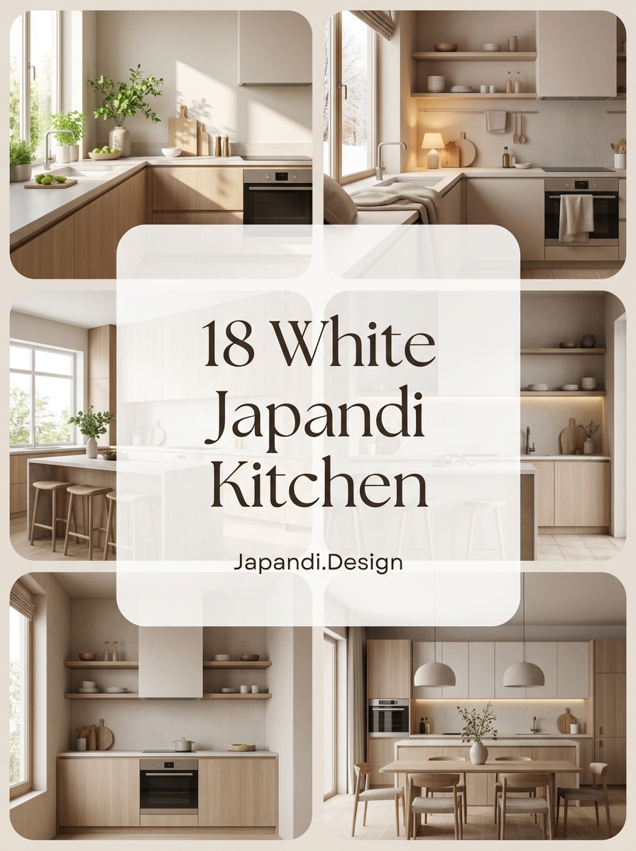 White Japandi Kitchen Concepts for an Organized and Minimalist Home