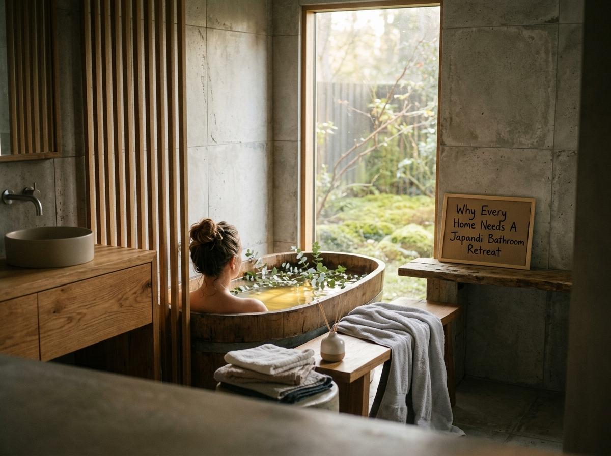 Why Every Home Needs A Japandi Bathroom Retreat
