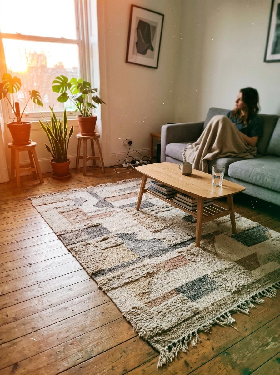 Why Every Modern Home Needs A Stylish Japandi Living Room Rug