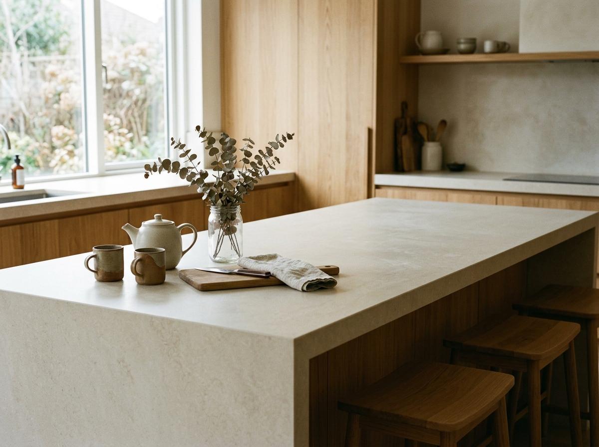Why Matte Quartz Is Perfect For Japandi Kitchen Countertops