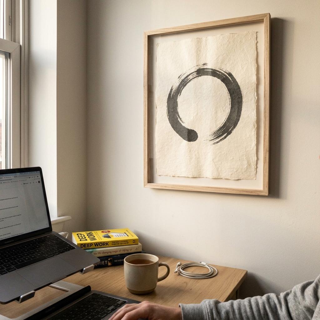 Why Modern Professionals Prefer Subtle Japandi Office Wall Art