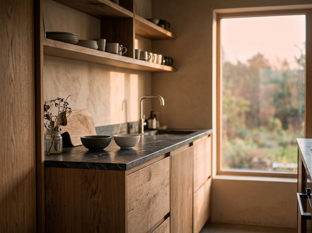 Why Natural Textures Define Modern Japandi Kitchen Design