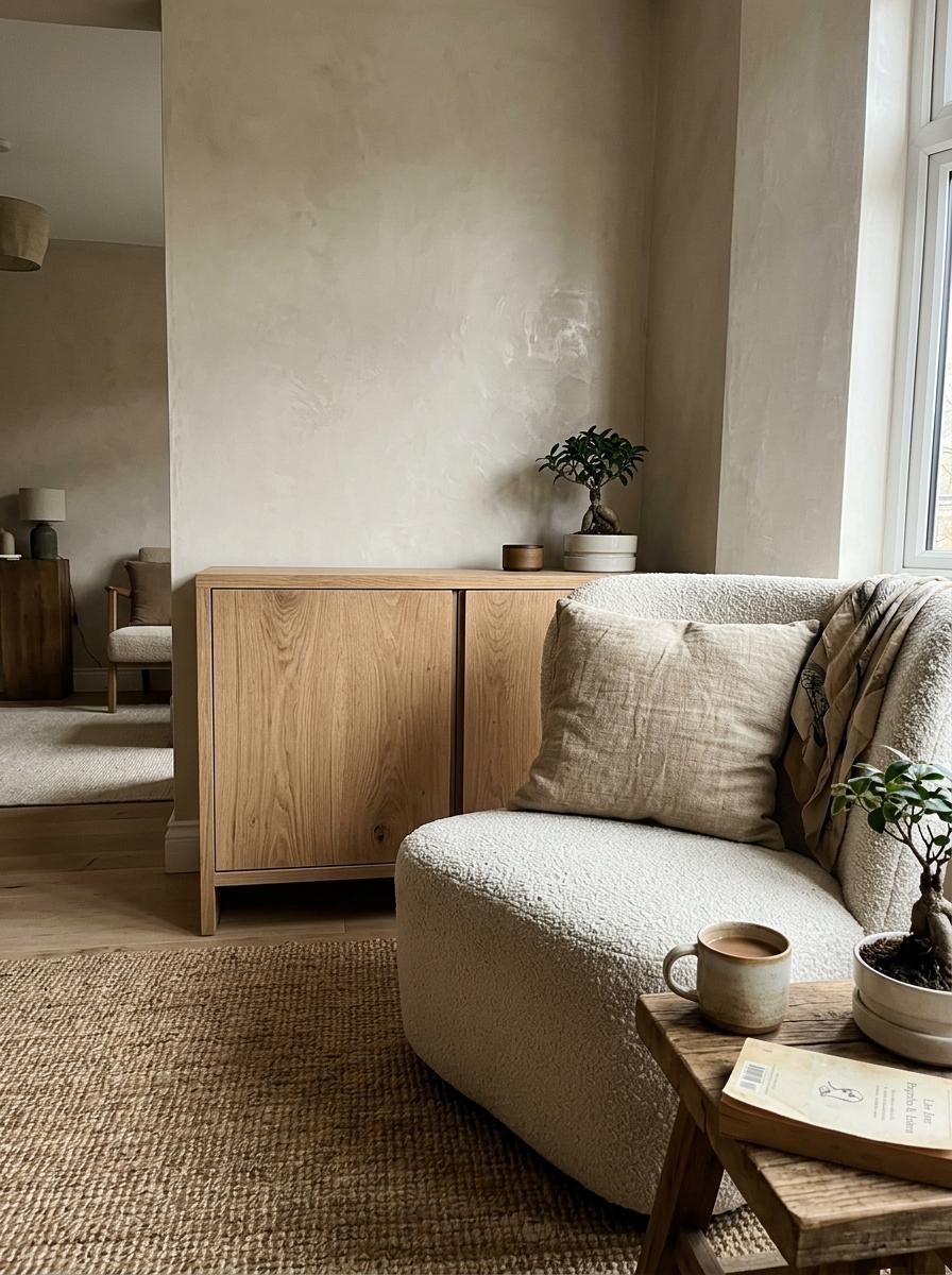 Why Organic Materials Define The Japandi Living Room Aesthetic