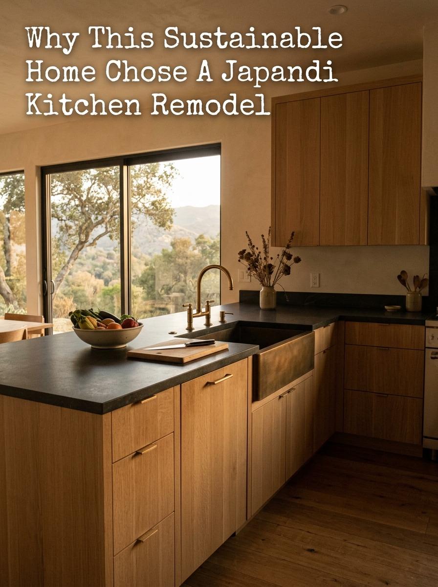 Why This Sustainable Home Chose A Japandi Kitchen Remodel