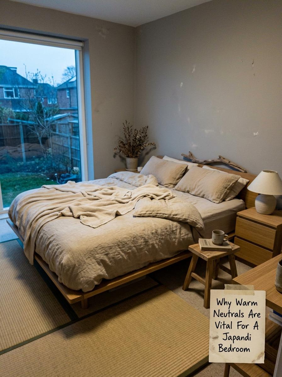 Why Warm Neutrals Are Vital For A Japandi Bedroom