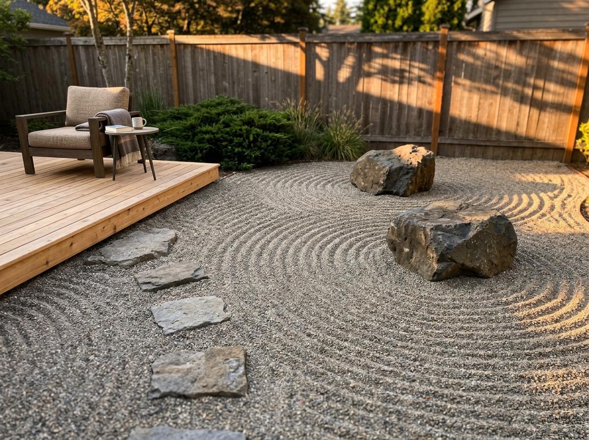 Zen Inspired Japandi Gravel Garden For Outdoor Living