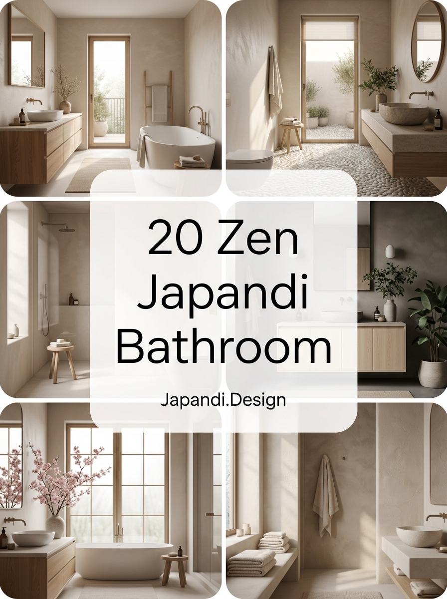 Zen Japandi Bathroom Concepts for a Mindful Home Retreat